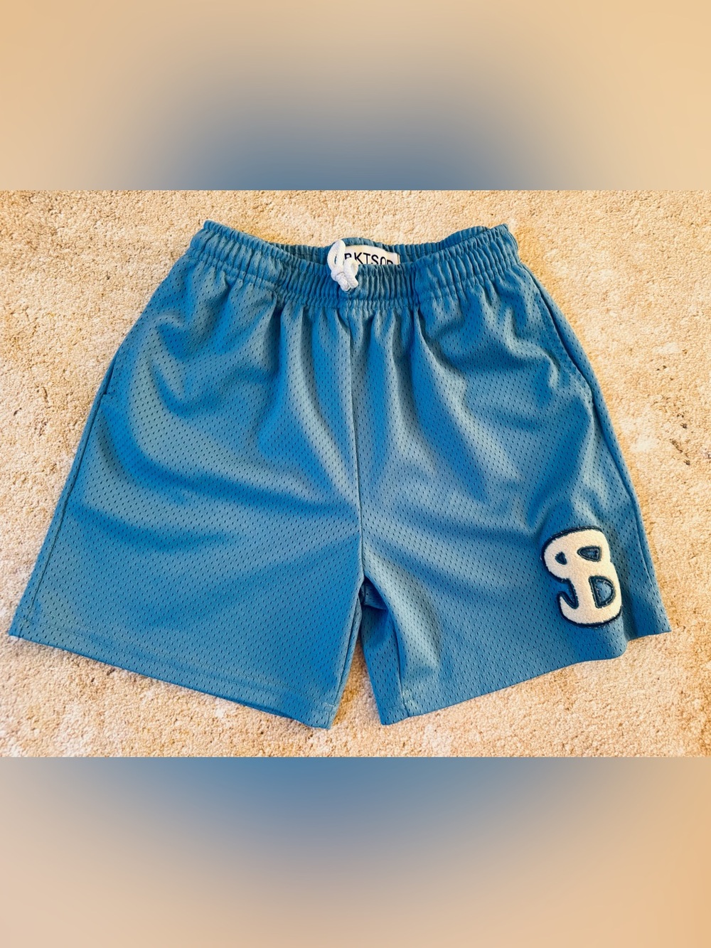 Blue Bucketsquad BKTSQD Mesh Basketball Shorts YXL 9-10